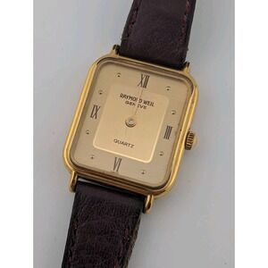Vintage Raymond Weil Geneve Women's Gold Plated Tank Watch- For Parts/Repair